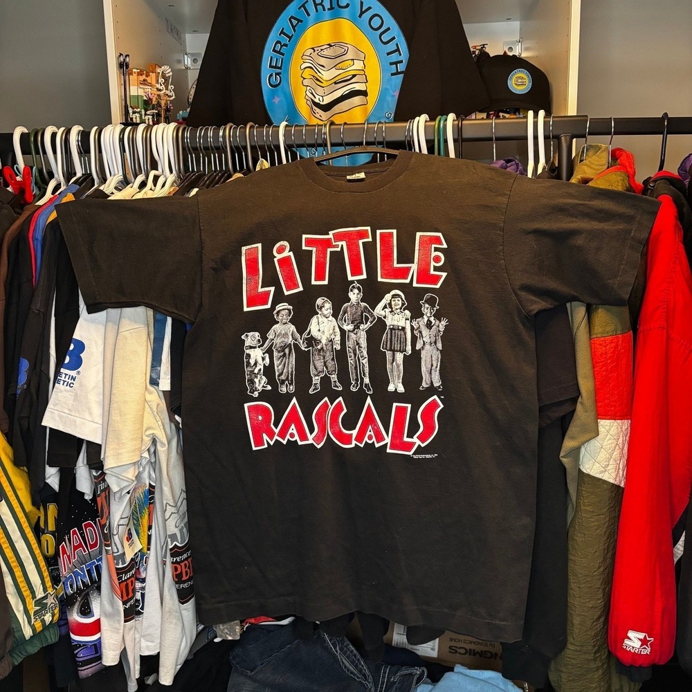 Vintage 1993 Little Rascals Movie Promo T Shirt XL Made USA Single Stitch FOTL